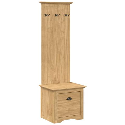 Armadio per corridoio BODO Marrone miele 50 x 40 x 156,7 cm - Foto 1