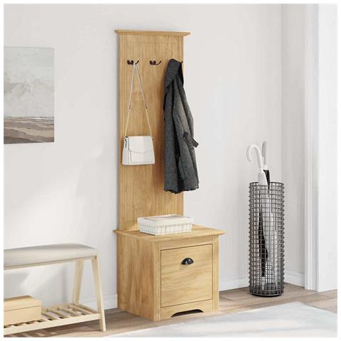 Armadio per corridoio BODO Marrone miele 50 x 40 x 156,7 cm - Foto 2