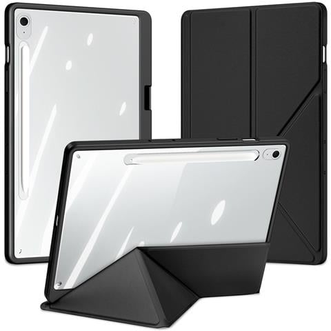 Cover per Galaxy Tab S10 FE+ - TPU+PC+Pelle /PU, Nero - Foto 4
