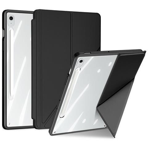 Cover per Galaxy Tab S10 FE+ - TPU+PC+Pelle /PU, Nero - Foto 1