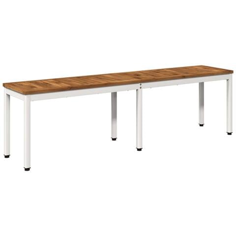 Panchina da giardino 161 x 35 x 45 cm Legno di Acacia Massello - Foto 1