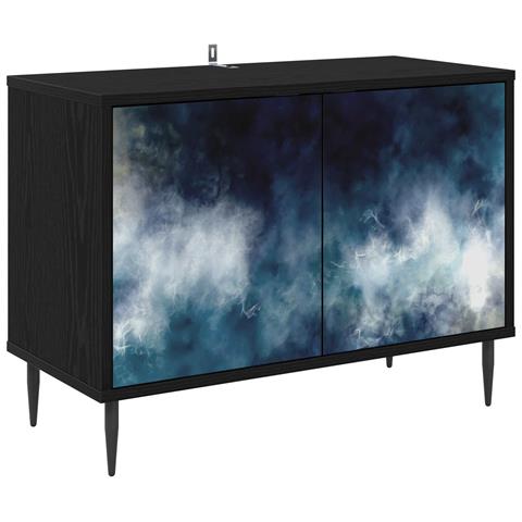 Mobile TV RAALTE 69 x 33 x 50,5 cm Rovere Nero - Foto 1