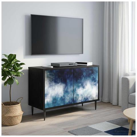 Mobile TV RAALTE 69 x 33 x 50,5 cm Rovere Nero - Foto 2