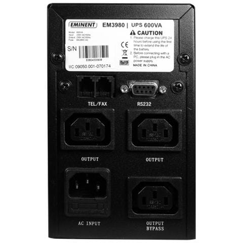 Gruppo di Continuità UPS 600 VA / 360W 3 x Prese IEC (C13) / Seriale / 2 x RJ11 - Foto 2