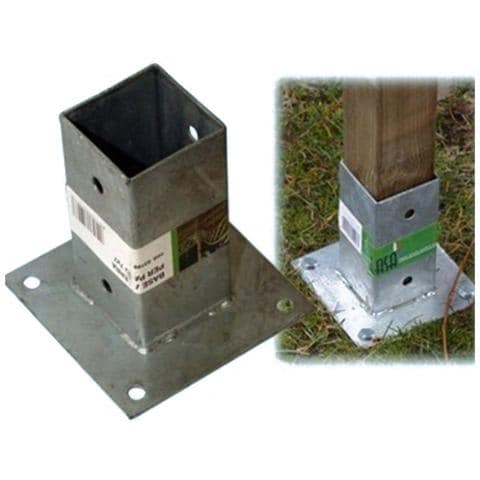 Basi a terra in acciaio per pali da gazebo per esterno 7x7 - Foto 2