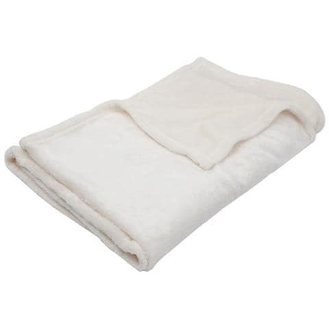 Coperta Per Neonato In Flanella Ecrù - 100 X 150 Cm - Foto 1