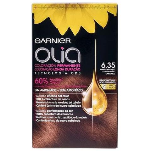 Tintura Senza Ammoniaca Olia Garnier Biondo caramello 6.35 - Foto 2