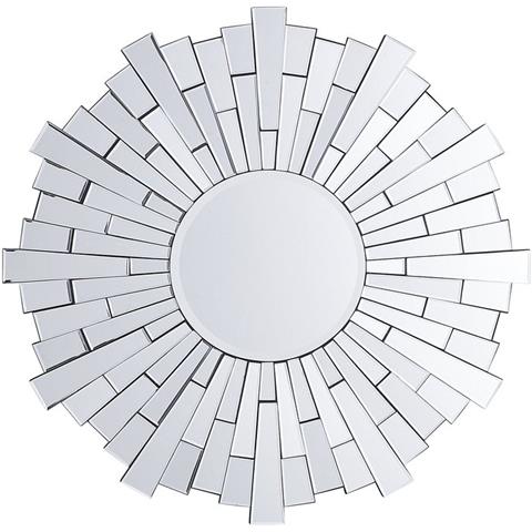 Specchio Da Parete In Argento Ø70 Cm Vire - Foto 1