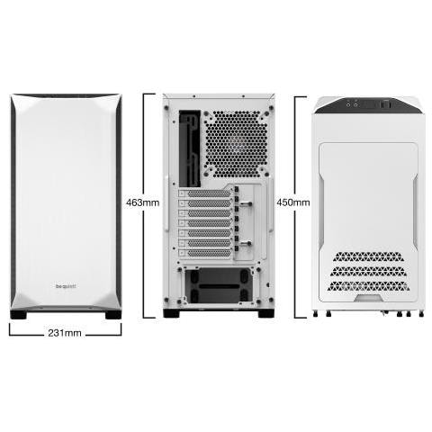 Case Pure Base 500 Midi Tower ATX, Mini-ATX, Mini-ITX 2 Porte USB 3.2 Colore Bianco (Finestrato) - Foto 2