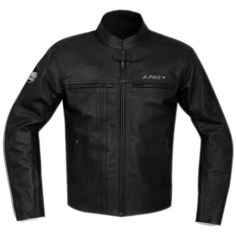 Giacca Moto Pelle Protezioni Omologate Custom Naked Vintage Retro' Nero Xl - Foto 1