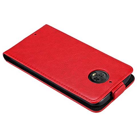 Custodia Compatibile Con Motorola Moto G6 In Rosso Mela - Coperchio Protettivo In Design Flip Con Chiusura Magnetica - Foto 2
