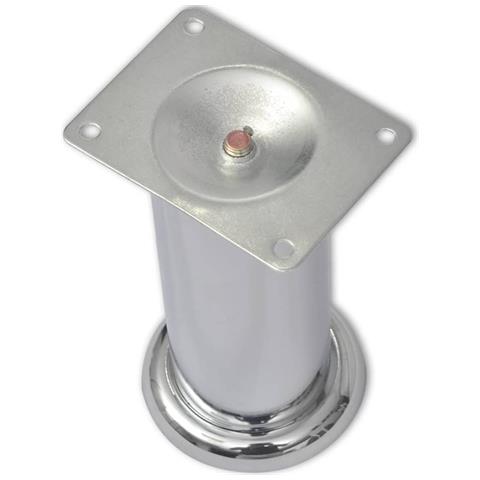 Piedini Rotondi Per Divani 8 Pz Cromati 180 Mm - Foto 4