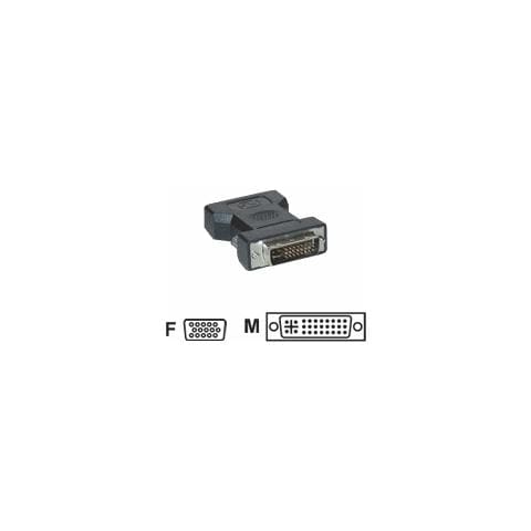 Adaptateurs DVI-I vers HD15 (VGA) DVI-I Male / HD15 Femelle DVI-I VGA (D-Sub) Nero cavo di interfaccia e adattatore - Foto 1