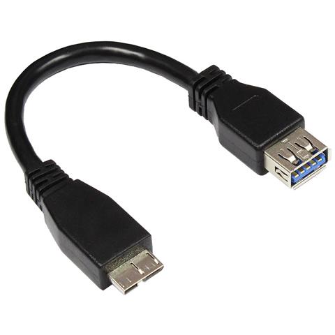 2711-OTG 0.1m Micro-USB B USB A Nero cavo USB - Foto 1