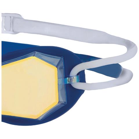 Goggle Diamond Mirror Regular Blu Specchiata Oro - Foto 3