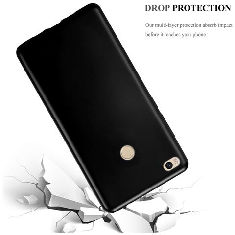 Custodia Compatibile Con Xiaomi Mi Max 2 In Nero Metallico - Coperchio Protettivo In Silicone Tpu Flessibile - Foto 5