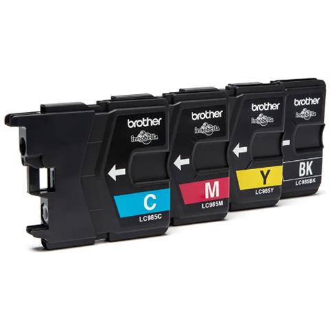 LC-985VALBP Cartuccia Ink Originale Nero / Ciano / Magenta / Giallo per DCP-J315W / DCP-J125 / FC-J220 Confezione 4 pz - Foto 2