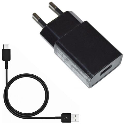 Caricabatterie Originale Da Parete Per Casa Usb Uc13eu 10w + Cavo Type C Black Bulk - Foto 1