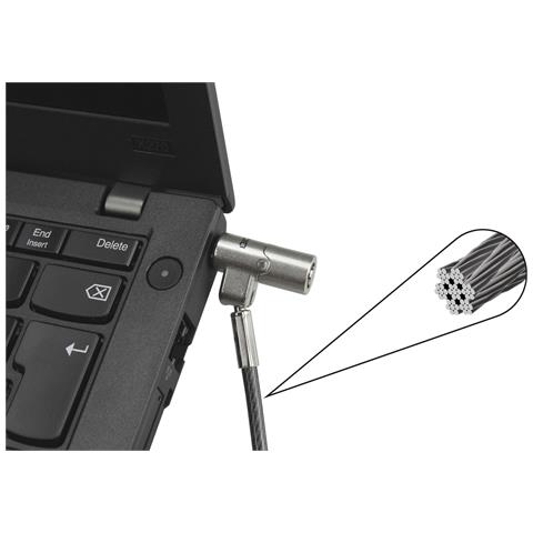 D31886 cavo di sicurezza Nero, Argento 2 m - Foto 5