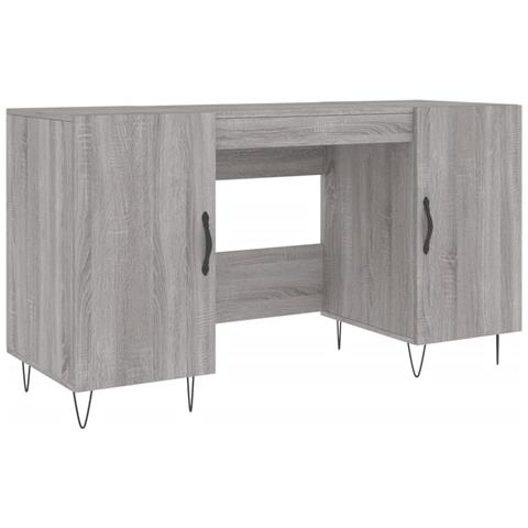 Scrivania Grigio Sonoma 140x50x75 Cm In Legno Multistrato - Foto 1