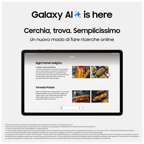Tablet Galaxy Tab S9 5G Grafite 27.9" Qualcomm Snapdragon RAM 12GB Memoria MicroSD (TransFlash) +Slot MicroSD Wi-Fi - 5G Fotocamera 13Mpx Android 13 - Italia - Foto 10
