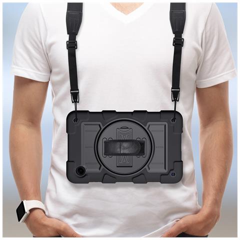 Cover Per Samsung Galaxy Tab A9 Anti-urto Cavalletto E Manico Rotante - Foto 2