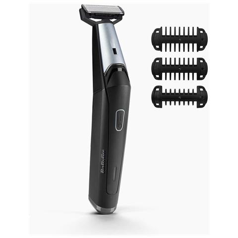 T880E regolabarba Batteria 3 3 mm Bagnato e secco Nero, Acciaio inossidabile - Foto 1
