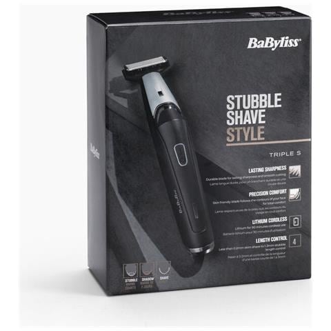 T880E regolabarba Batteria 3 3 mm Bagnato e secco Nero, Acciaio inossidabile - Foto 9