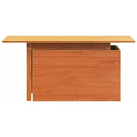 Tavolo Da Giardino Marrone Cera 100x50x75cm Legno Massello Pino - Foto 10