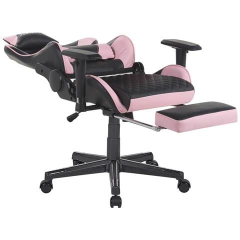 Sedia Da Gaming Victory Pelle Sintetica Rosa - Foto 12