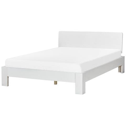 Letto Legno Di Pino Royan 140 X 200 Cm Bianco - Foto 2