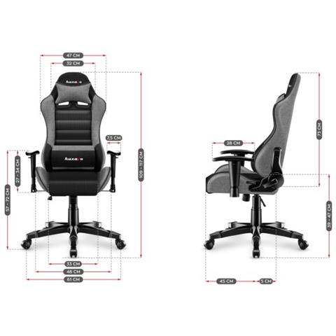 Ranger 6.0 Sedia per gaming universale Seduta a dondolo (culla) Grigio - Foto 15