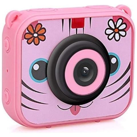 Fotocamera Sportiva Full Hd Da 1080p Per Bambini Con Accessori, Rosa - Foto 2