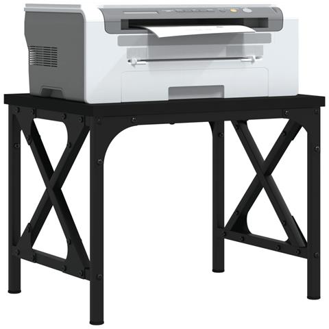 Supporto Per Stampante Nero 40x30x31 Cm In Legno Multistrato - Foto 3