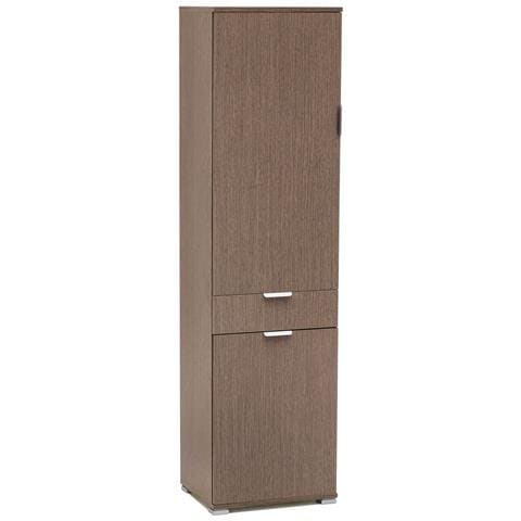 Armadio 2 Ante Con Cassetto Centrale In Nobilitato Bilaminato Linea Classic - Gray - Foto 1