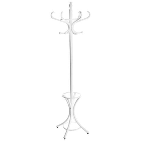 Attaccapanni In Legno Di Betulla,appendiabiti Da Terra Con 12 Ganci Appendi Abiti Su 2 Livelli E Base A Croce Dimensione 51 X 51 X 184 Cm - Foto 1