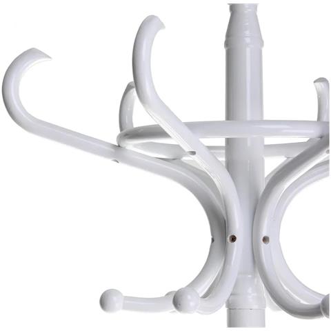 Attaccapanni In Legno Di Betulla,appendiabiti Da Terra Con 12 Ganci Appendi Abiti Su 2 Livelli E Base A Croce Dimensione 51 X 51 X 184 Cm - Foto 4