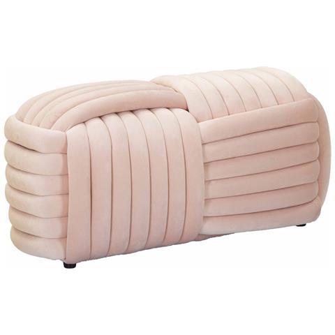Panca Gomitolo 2 - Rosa - Cotone - 90x45x45 Cm - Foto 1