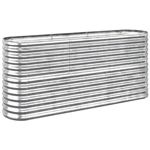 Letto Giardino Acciaio Verniciato A Polvere 152x40x68cm Argento - Foto 1