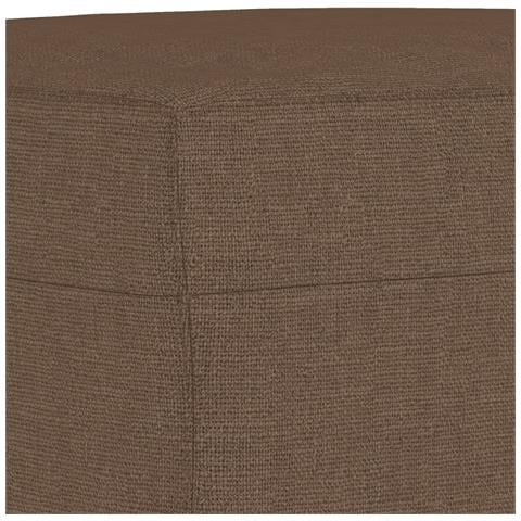 Set di Divani 3 pz con Cuscini Marrone in Tessuto - Foto 9