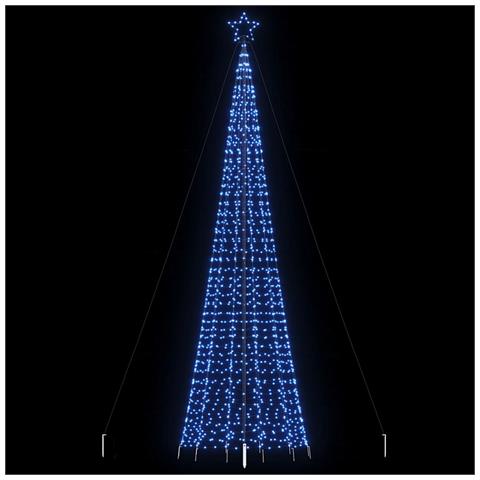Albero di Natale a LED con Punte 1534 LED Blu 500 cm - Foto 2