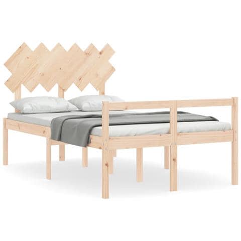 Letto per Anziani con Testiera Small Double in Legno Massello - Foto 1