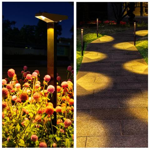 Lampada Solare Da Giardino A Led Per Esterni: Illuminazione Decorativa Per Prato E Paesaggio - Foto 2