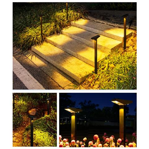 Lampada Solare Da Giardino A Led Per Esterni: Illuminazione Decorativa Per Prato E Paesaggio - Foto 5