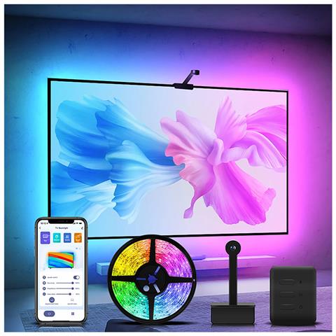 Kit Led Tv Ambilight Con Telecamera E Controllo Vocale Per Schermi Da 55“-65” - Foto 2