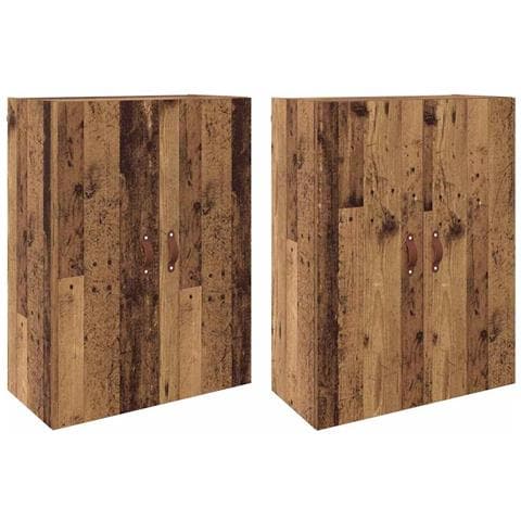 Armadi da Muro 2 pcs Legno vecchio 69.5 x 34 x 90 cm - Foto 1