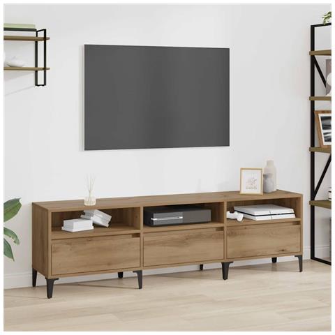Mobile TV rovere artigianale 150 x 30 x 44.5 cm - Foto 2