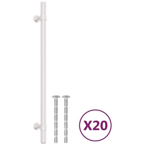 Maniglie per Mobili 20 pz Argento 224 mm in Acciaio Inox - Foto 1