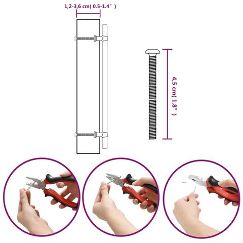 Maniglie per Mobili 20 pz Argento 224 mm in Acciaio Inox - Foto 9
