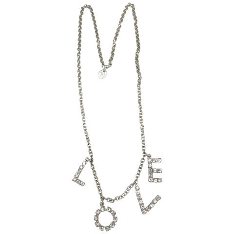 Collana Lunga Mylove, Argento 10µ E Cristallo Sw In Cristallo - Foto 1